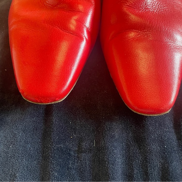 Theory red Cidran slip on shoes 40 - Picture 3 of 6